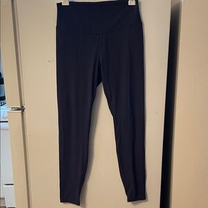 Oysho Women’s Large Navy Blue High-Waisted Leggings